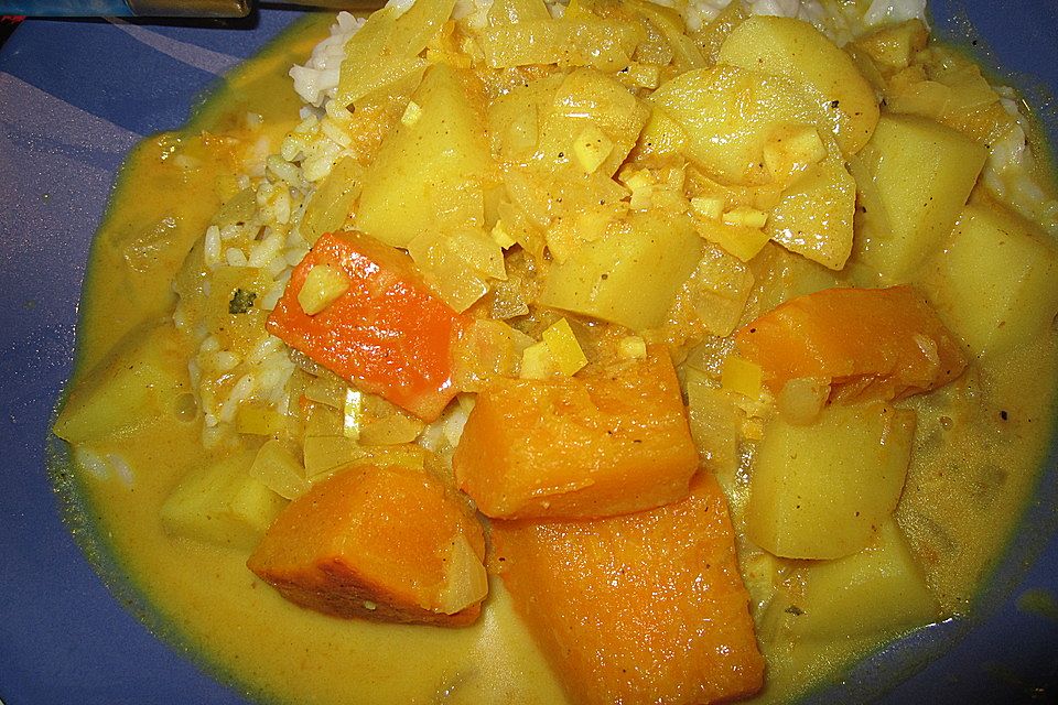 Kartoffel - Kürbis - Curry