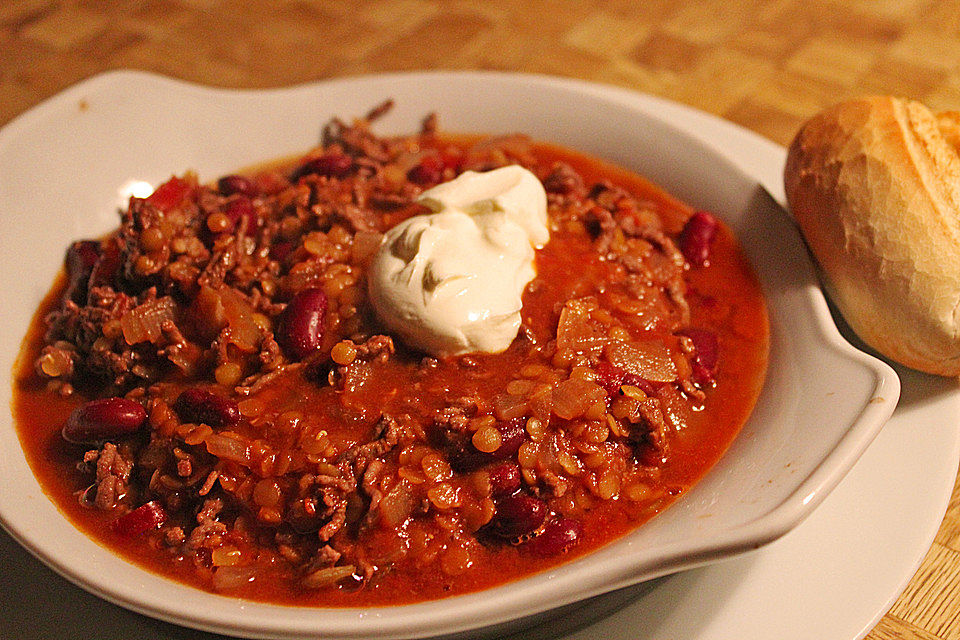 Lecker, leichtes Chili con Carne