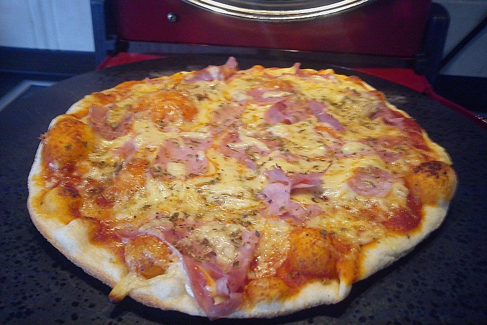 Pizzateig, mit wenig Hefe