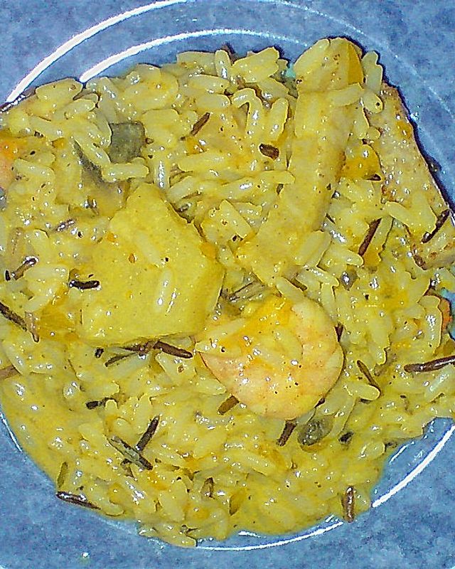 Fruchtiger Curry - Reissalat