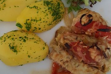 Tomaten-Seelachs