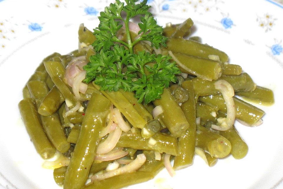 Grüne Bohnen - Salat mit French Dressing