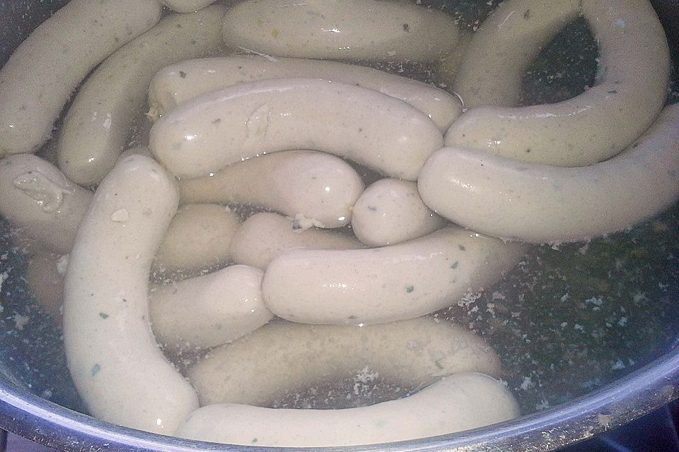 Beschwipste Weißwurst