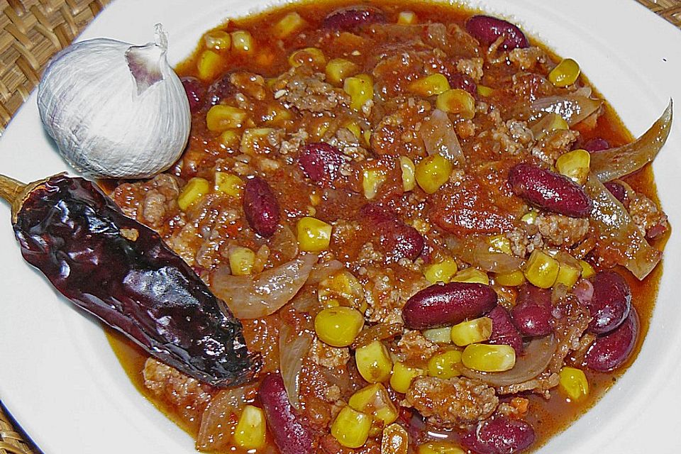 Chili con carne à la Herta mit Zimt und Fenchel