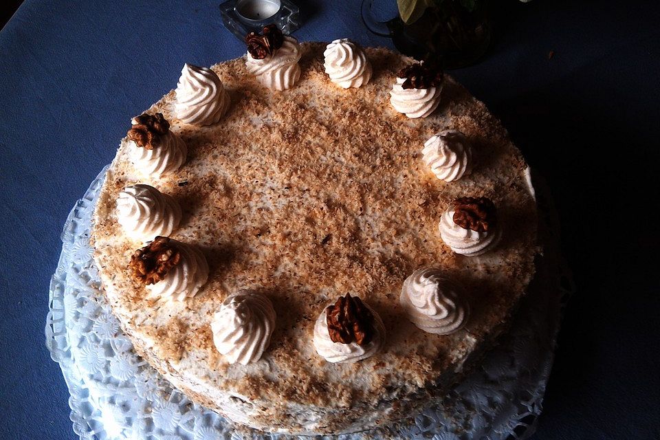 Apfel - Mohn - Marzipan - Torte