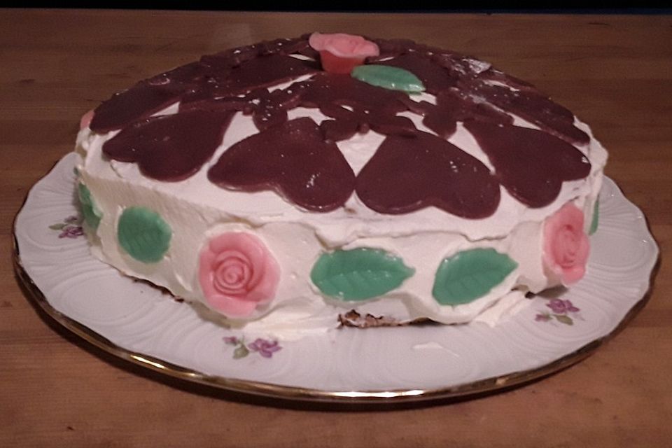 Apfel - Mohn - Marzipan - Torte