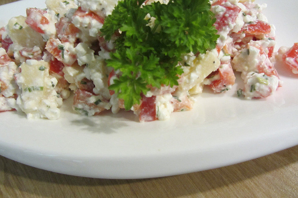 Hüttenkäse - Apfel - Salat