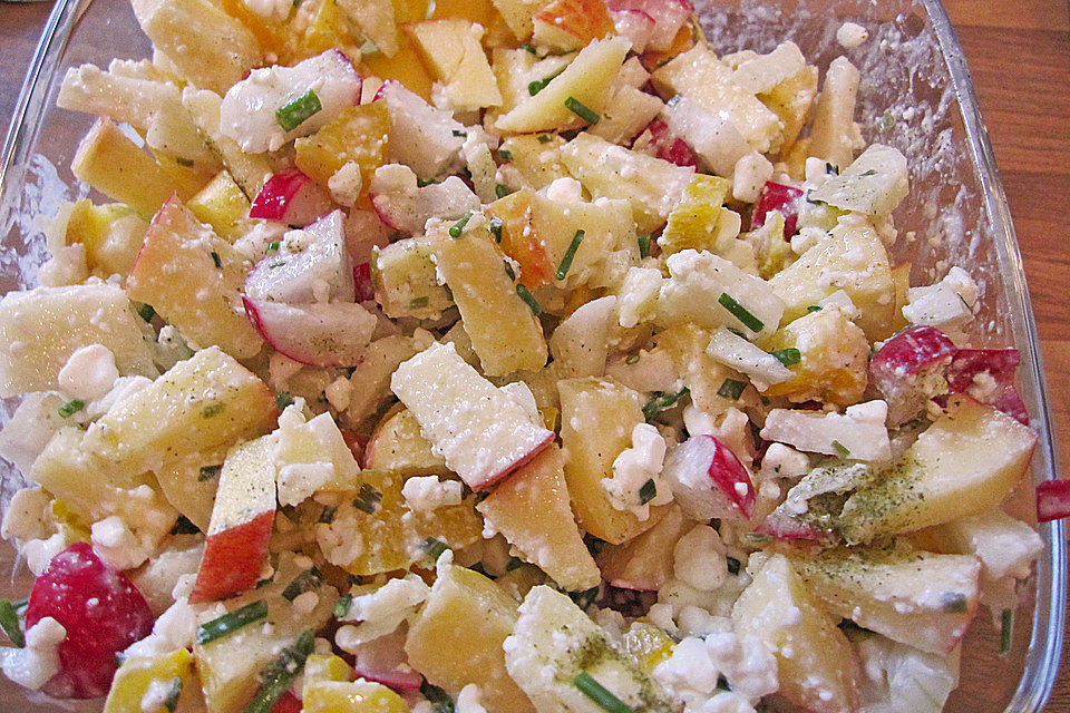 Hüttenkäse - Apfel - Salat