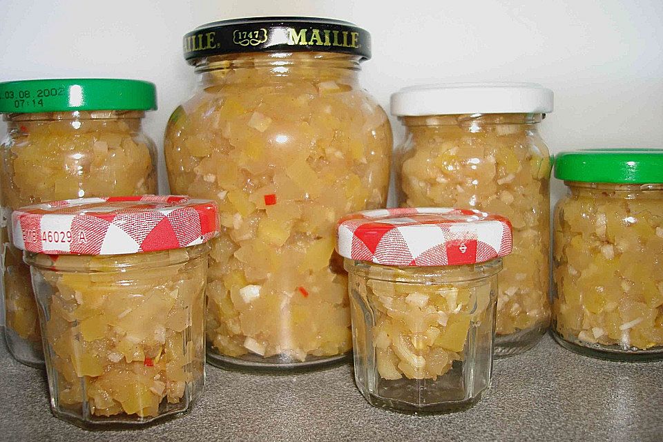 Zucchini - Apfel - Chutney