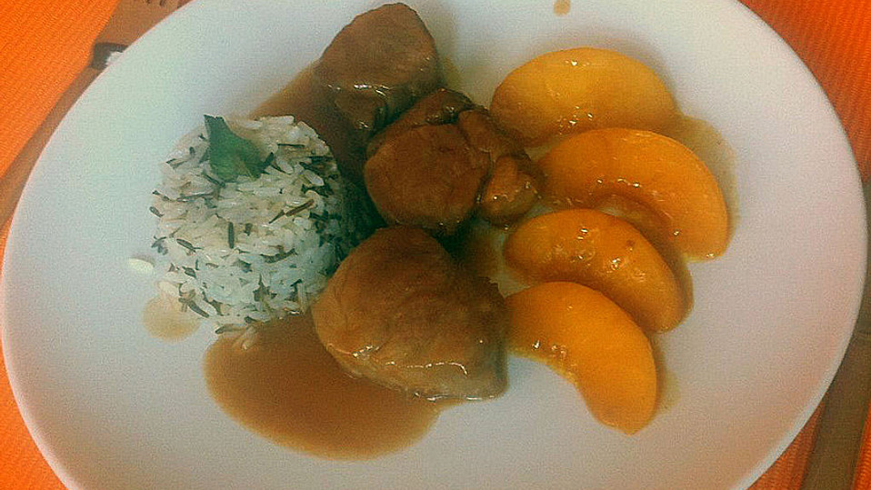 Marinierte Schweinelende mit Pfirsichen von Juliet15 Marinierte Schweinelende mit Pfirsichen von Juliet15