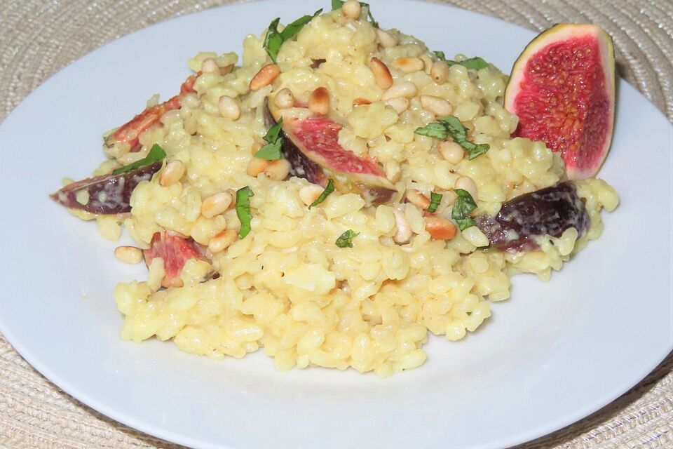 Feigen - Risotto mit Gorgonzola