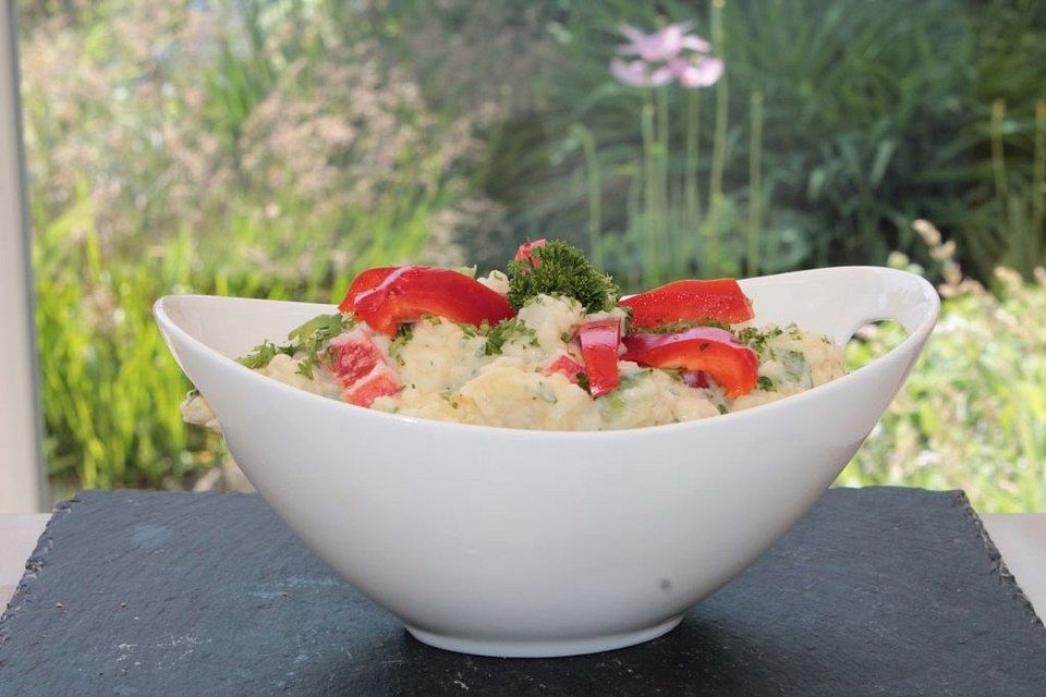 Leichter Kartoffelsalat mit Paprika