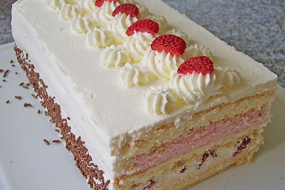 Erdbeer - Sahne - Torte