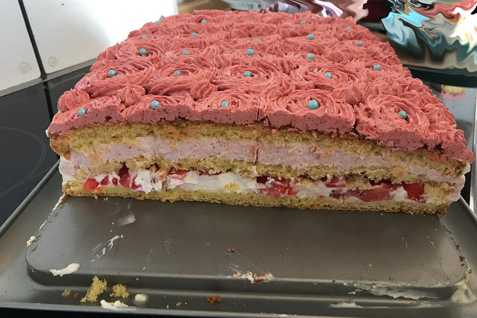 Erdbeer - Sahne - Torte