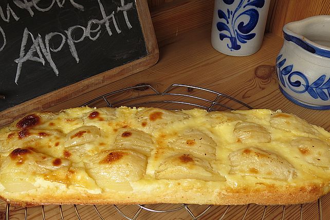 Birnenkuchen mit Rahmguss von Sivi| Chefkoch
