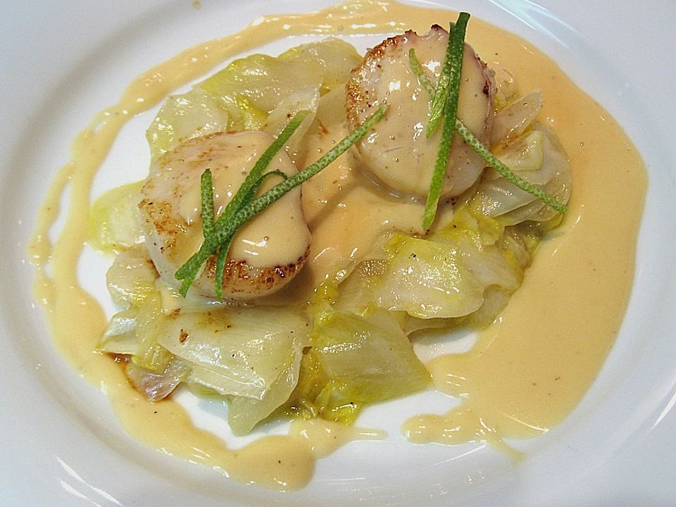 Jakobsmuscheln mit Chicorée von Nearlyheadlessnick| Chefkoch