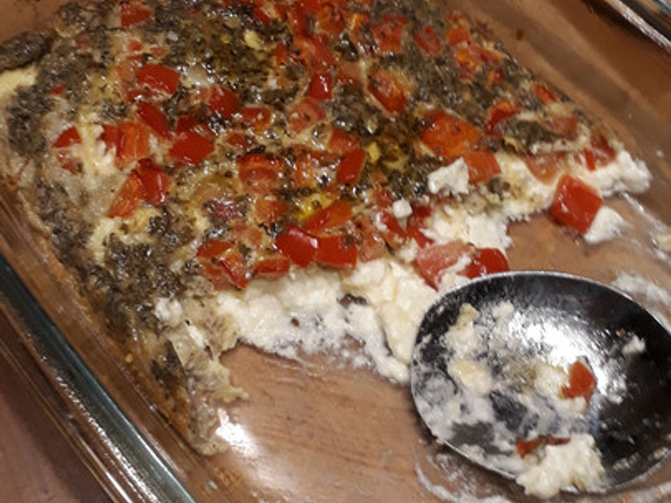 Gebackener Schafskäseauflauf mit Tomate und Paprika von Didoja48| Chefkoch