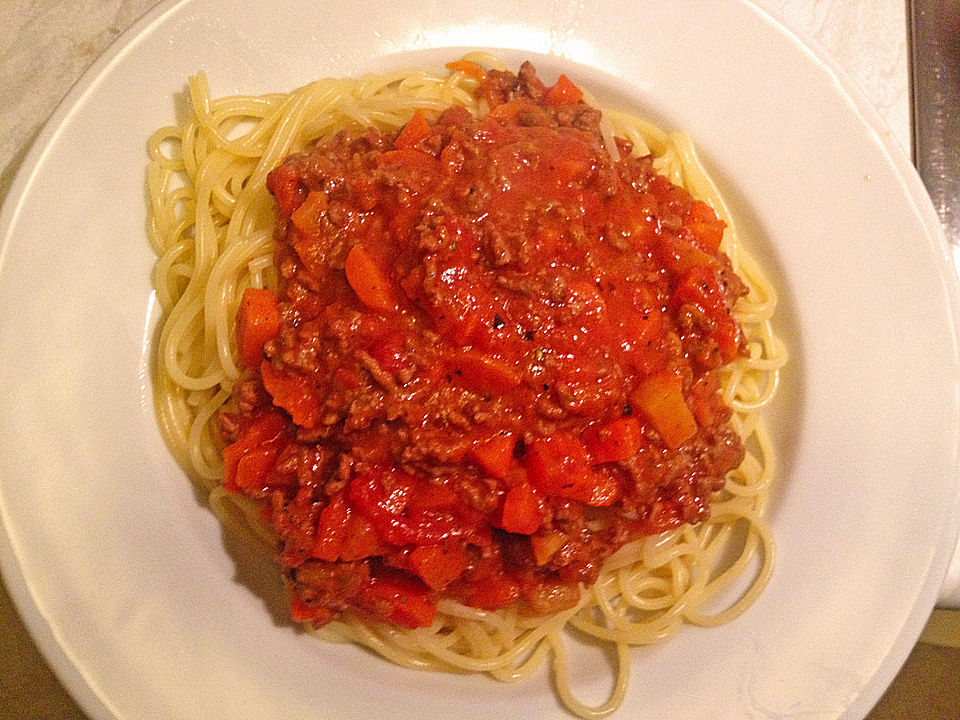 Spaghetti mit Sauce Bolognese von sam4705 | Chefkoch