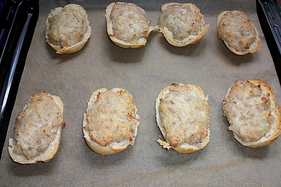 Schmandbrötchen mit Thunfisch