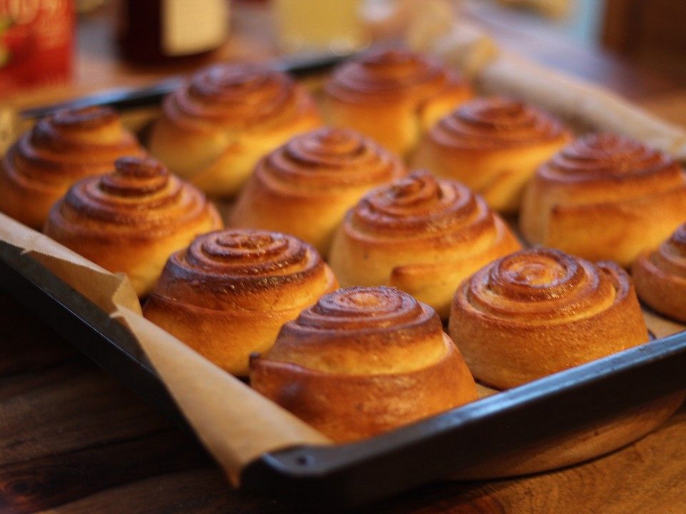 Schwedische Zimtschnecken - Kanelbullar von todi5 | Chefkoch