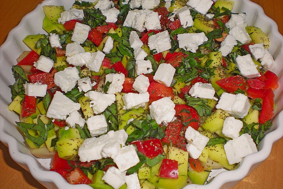 Zucchini - Schafskäse - Auflauf Zucchini - Schafskäse - Auflauf