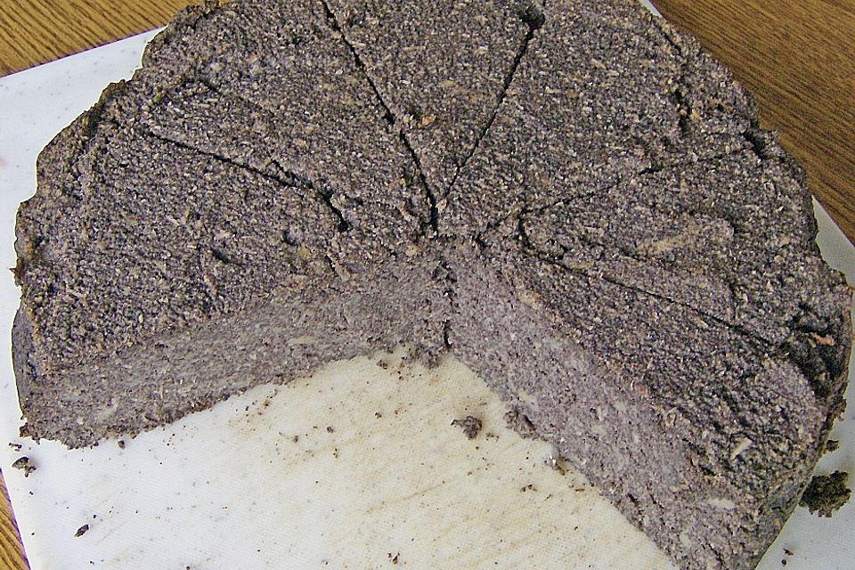Mohnkuchen VI,  Rotwein
