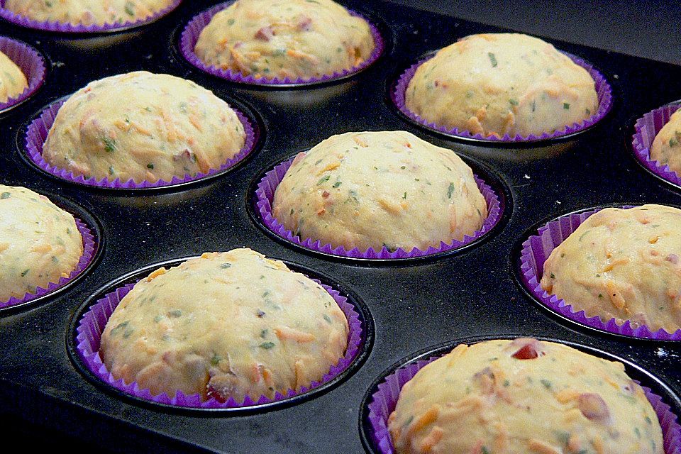 Kürbismuffins mit Pancetta