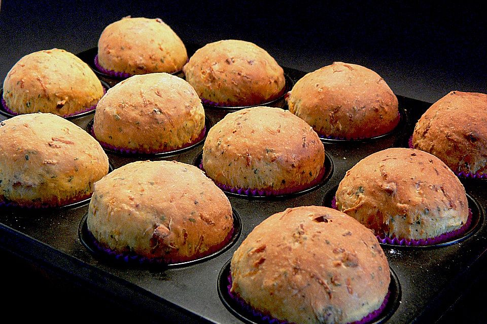 Kürbismuffins mit Pancetta