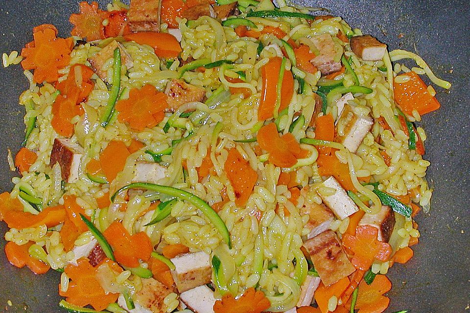 Reisauflauf mit Tofu