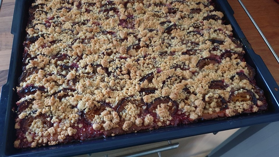 Pflaumenkuchen aus Quarkölteig mit Streuseln von Anne_23
