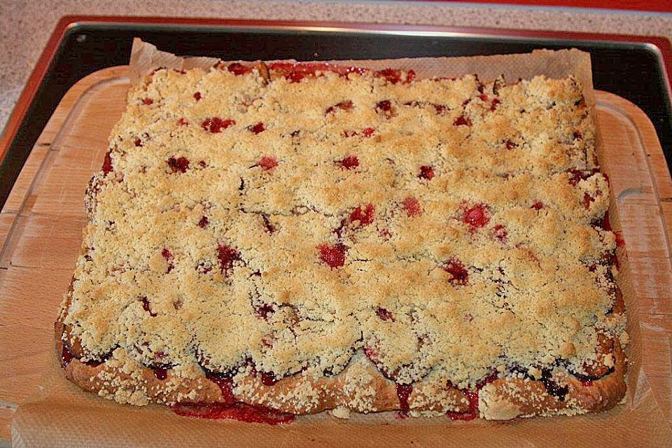 Pflaumenkuchen aus Quarkölteig mit Streuseln