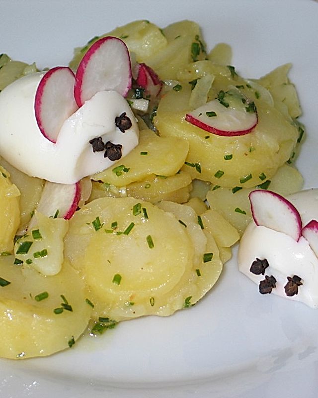Kartoffelsalat mit Eier - Mäusen