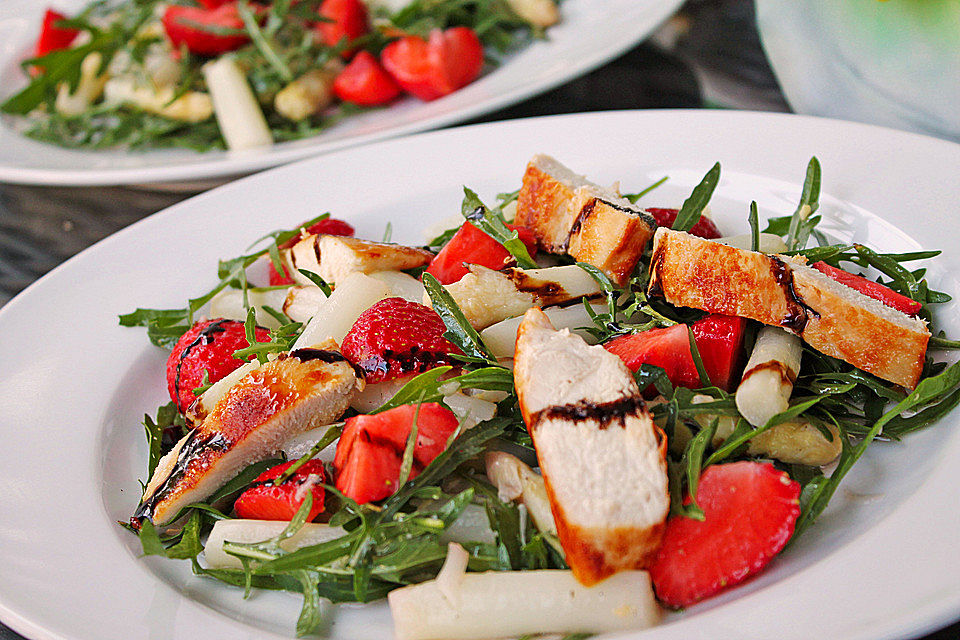 Spargelsalat mit Rucola