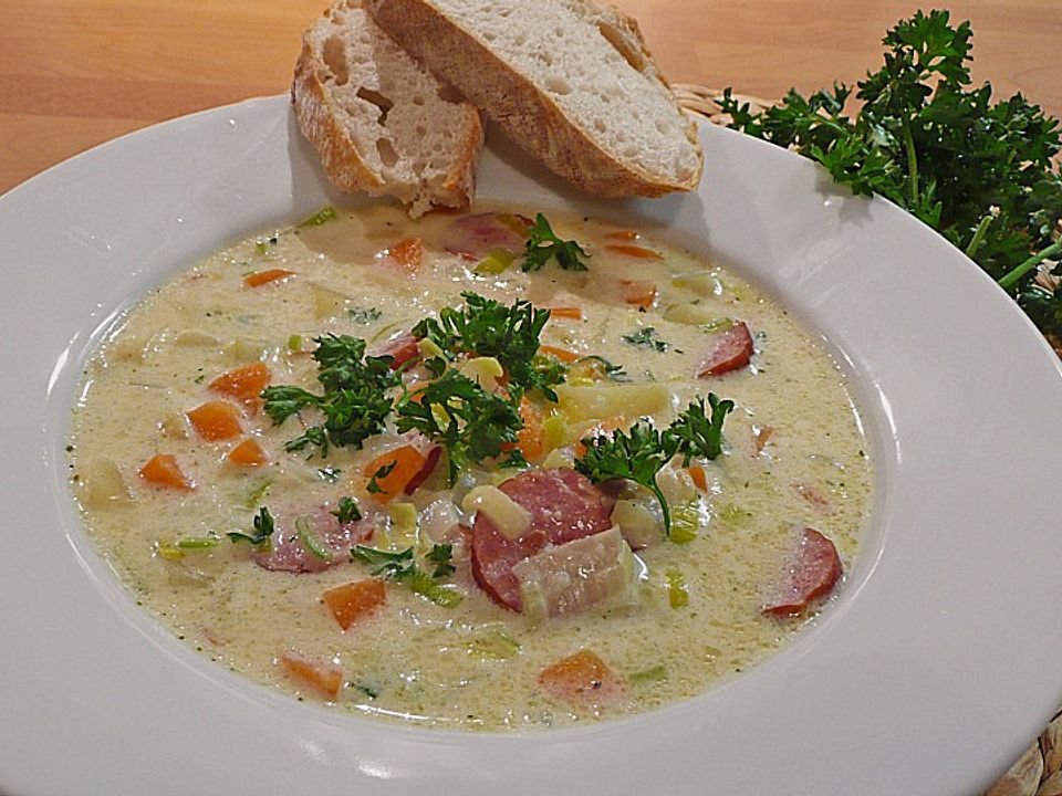 Cabanossi - Käse - Suppe von leable| Chefkoch