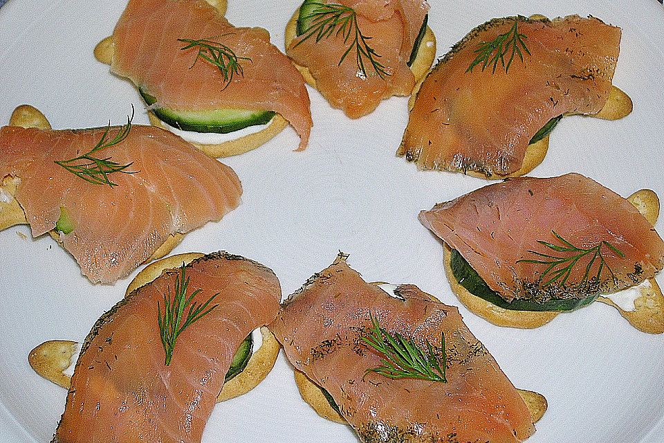 Schnelles Amouse Bouche mit Lachs