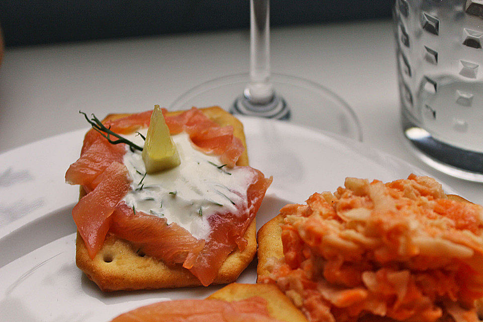 Schnelles Amouse Bouche mit Lachs