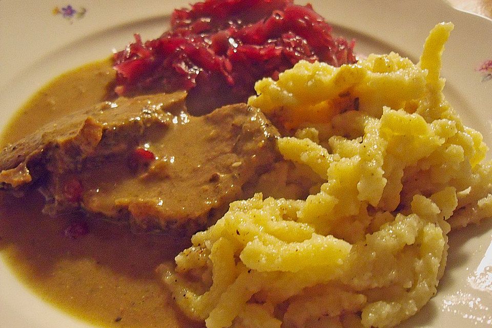 Wildschweinbraten aus dem Ofen