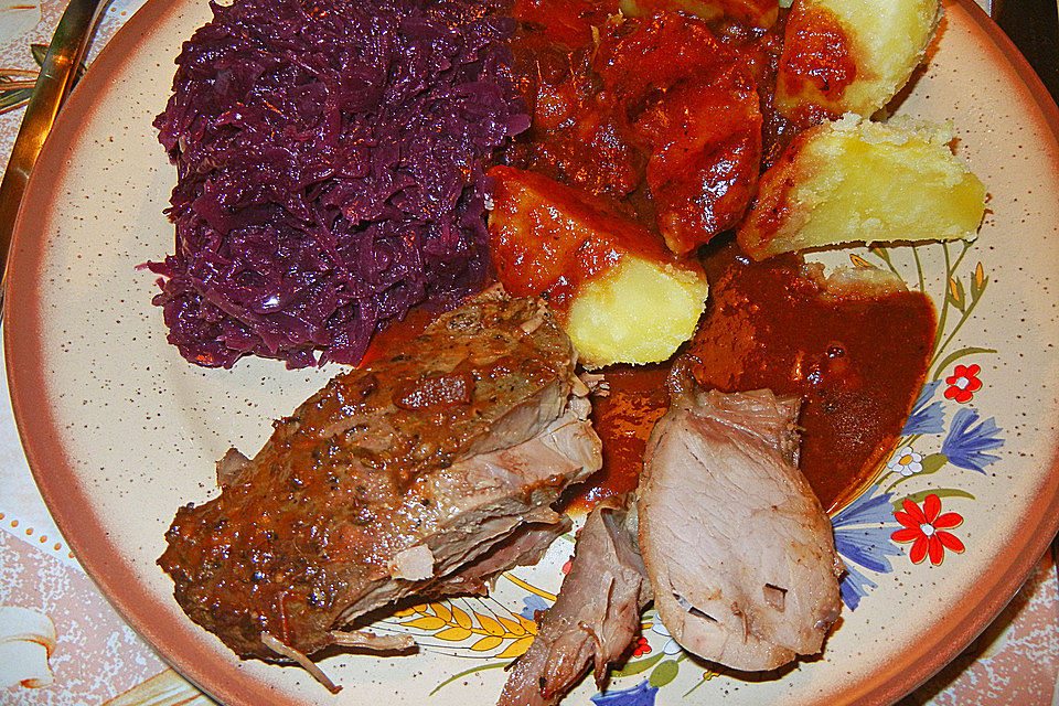 Wildschweinbraten aus dem Ofen