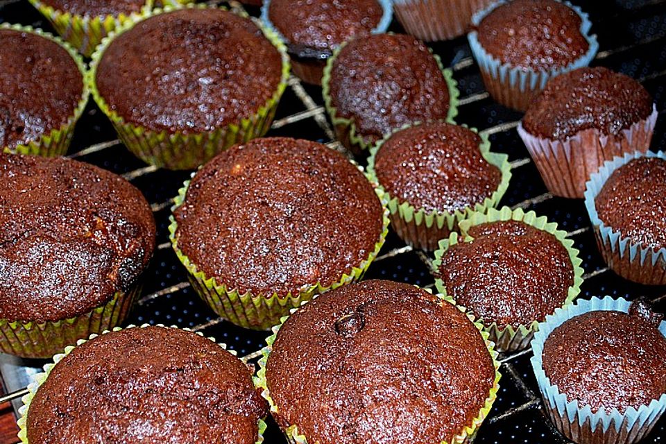 Pfefferminzschokolade - Muffins