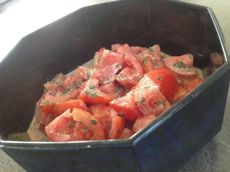 Tomatensalat mit Tahin von carodelphin | Chefkoch