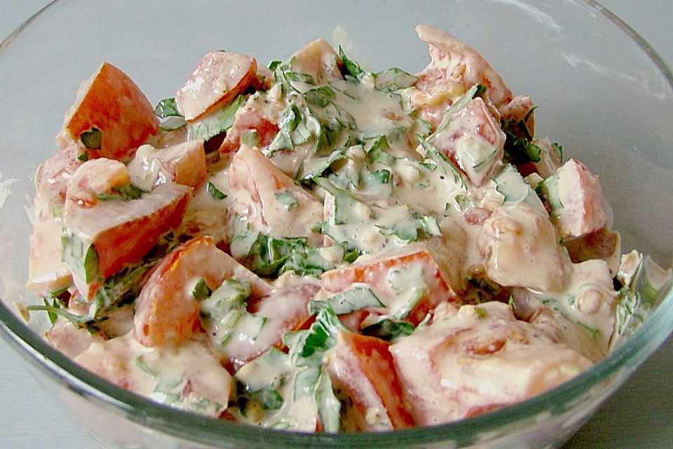Tomatensalat mit Tahin Tomatensalat mit Tahin