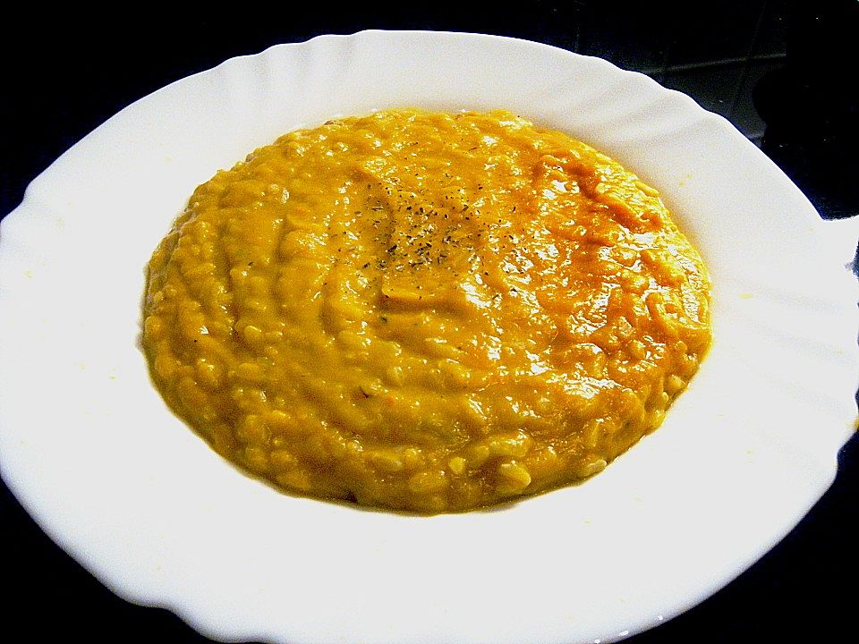 Sahniger Kürbis-Bananen-Reis-Eintopf
