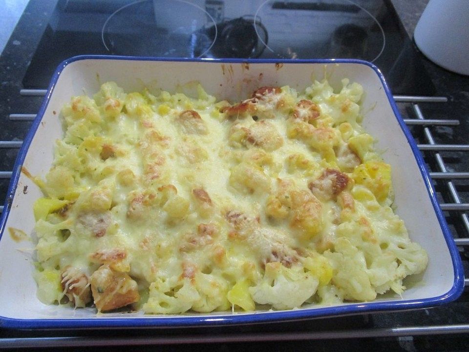 Blumenkohlauflauf mit Kartoffeln und Schweinefilet| Chefkoch