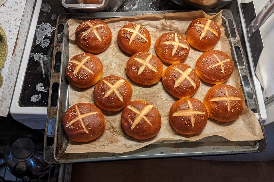 Schwäbische Laugenbrötchen