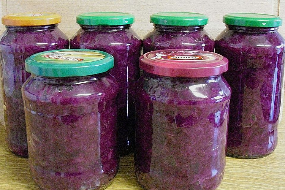 Apfelrotkohl