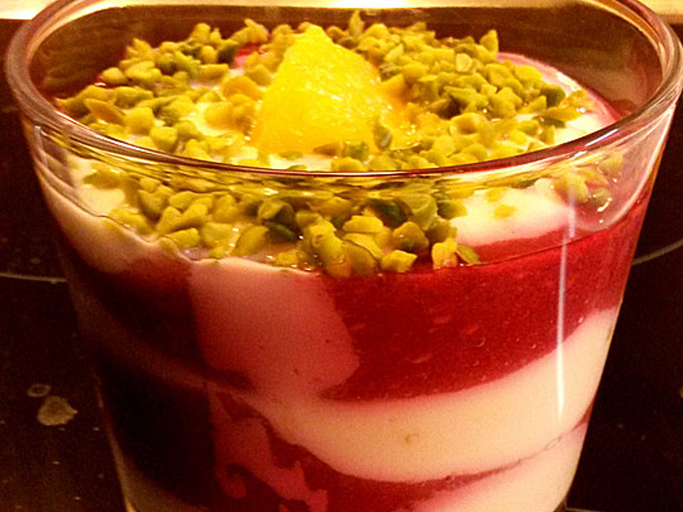 Orangenquark mit Himbeerpüree von NIFO| Chefkoch