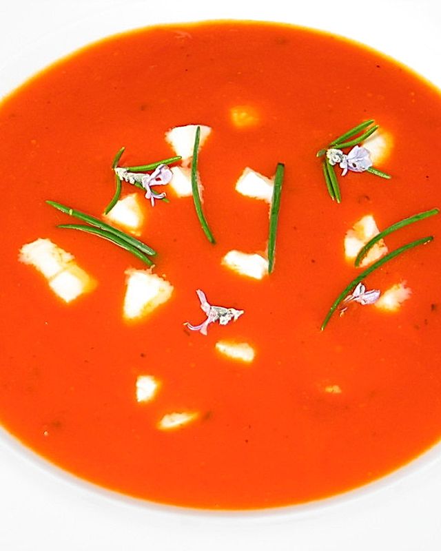Tomaten - Mozzarella - Suppe