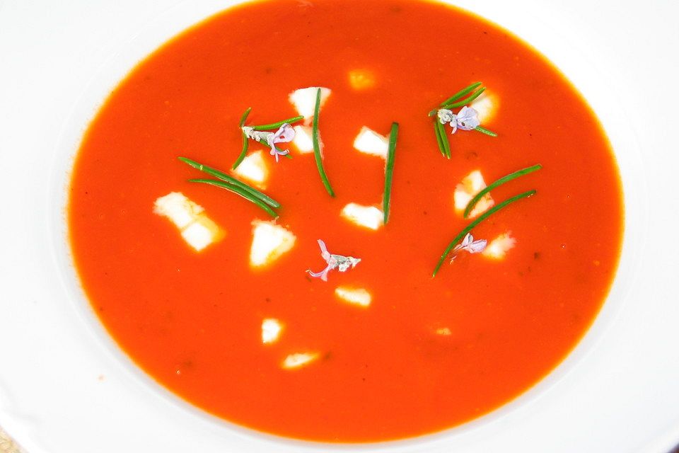 Tomaten - Mozzarella - Suppe