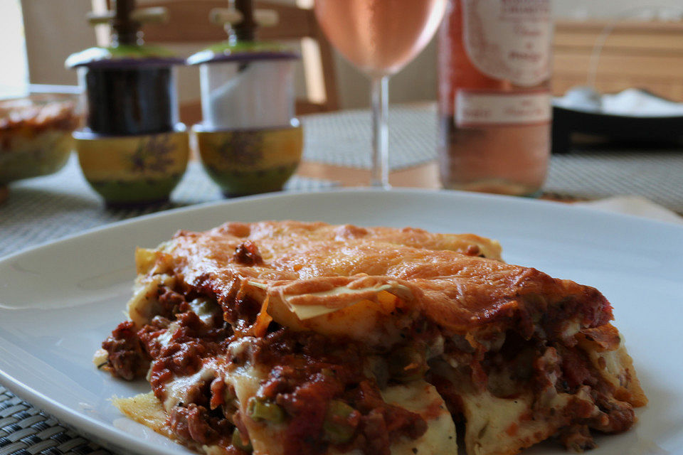 Lasagne alla Bolognese mit Béchamelsoße