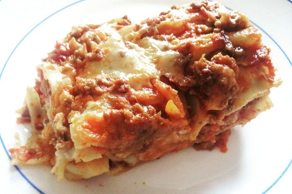 Lasagne alla Bolognese mit Béchamelsoße